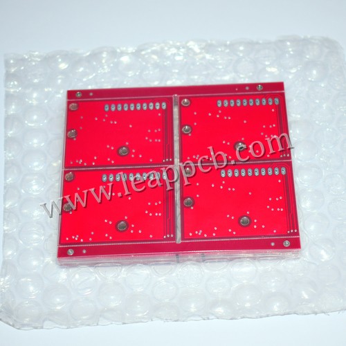 4 layer red pcb 